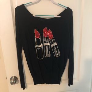 Torrid lipstick sweater 00
